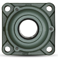 Four Bolt Square Flanged Unit, Cast Housing, Set Screw, Cast Dust Cover, Open End, UCFS Type Four Bolt Square Flanged Unit, Cast Housing, Set Screw, Cast Dust Cover, Open End, UCFS Type