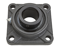 Four Bolt Square Flanged Unit, Cast Housing, Eccentric Locking Collar, UELF Type Four Bolt Square Flanged Unit, Cast Housing, Eccentric Locking Collar, UELF Type