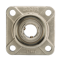 Four Bolt Square Flanged Unit, Stainless Steel Housing, Set Screw, Closed Cover, SUCF Type Four Bolt Square Flanged Unit, Stainless Steel Housing, Set Screw, Closed Cover, SUCF Type
