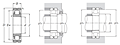 Cylindrical Roller Bearing w/ Tapered Bore - Inner Ring w/ Two Ribs, Plain Outer Ring, Oil Hole - Dimensions