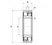 Shielded Spherical Roller Bearings w/ Standard Bore - Dimensions